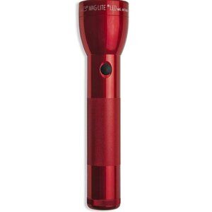 Maglite LED Flashlight Red Water-Resistant USA Made